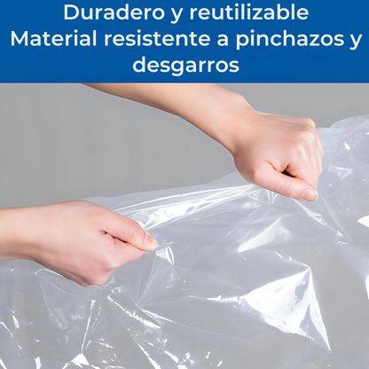 SpaceGuard® Pack 5 Bolsas Organizadoras al Vacíos + Bomba Manual 🧳🧼 – Ahorra Espacio y Protege tu Ropa Fácilmente